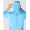 image:imageCarhartt Mens Force Sun Defender Lightweight LongSleeve Hooded Logo Graphic TShirtTranquil Blue Heather