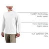 image:imageCarhartt Mens Force Sun Defender Lightweight LongSleeve Hooded Logo Graphic TShirtWhite
