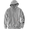 image:imageCarhartt Mens Iconic K288 Logo Sweatshirt CloseoutHeather GrayBlack