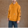 image:imageCarhartt Mens Iconic K288 Logo Sweatshirt CloseoutMarigold Heather