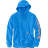 image:imageCarhartt Mens Iconic K288 Logo Sweatshirt CloseoutMarine Blue Heather