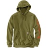 image:imageCarhartt Mens Iconic K288 Logo Sweatshirt CloseoutTrue Olive Green
