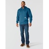 image:imageCarhartt Mens Paxton 14Zip SweatshirtDark Tranquil Blue Heather