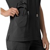 image:imageCarhartt Scrubs C13110 Womens Force CrossFlex Modern Fit Oversized VBlack