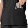 image:imageCarhartt Scrubs C13110 Womens Force CrossFlex Modern Fit Oversized VBlack