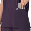 image:imageCarhartt Scrubs C13110 Womens Force CrossFlex Modern Fit Oversized VBlack Plum