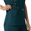 image:imageCarhartt Scrubs C13110 Womens Force CrossFlex Modern Fit Oversized VCaribbean