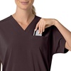 image:imageCarhartt Scrubs C13110 Womens Force CrossFlex Modern Fit Oversized VDark Sepia