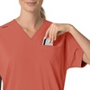 image:imageCarhartt Scrubs C13110 Womens Force CrossFlex Modern Fit Oversized VDusty Cedar