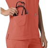 image:imageCarhartt Scrubs C13110 Womens Force CrossFlex Modern Fit Oversized VDusty Cedar