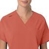 image:imageCarhartt Scrubs C13110 Womens Force CrossFlex Modern Fit Oversized VDusty Cedar