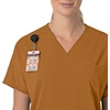 image:imageCarhartt Scrubs C13110 Womens Force CrossFlex Modern Fit Oversized VFox Brown