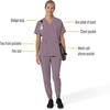 image:imageCarhartt Scrubs C13110 Womens Force CrossFlex Modern Fit Oversized VLavender Mist