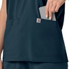 image:imageCarhartt Scrubs C13110 Womens Force CrossFlex Modern Fit Oversized VNavy