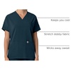 image:imageCarhartt Scrubs C13110 Womens Force CrossFlex Modern Fit Oversized VNavy