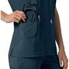 image:imageCarhartt Scrubs C13110 Womens Force CrossFlex Modern Fit Oversized VNavy