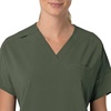 image:imageCarhartt Scrubs C13110 Womens Force CrossFlex Modern Fit Oversized VOlive