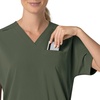 image:imageCarhartt Scrubs C13110 Womens Force CrossFlex Modern Fit Oversized VOlive