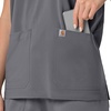 image:imageCarhartt Scrubs C13110 Womens Force CrossFlex Modern Fit Oversized VPewter