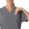 image:imageCarhartt Scrubs C13110 Womens Force CrossFlex Modern Fit Oversized VPewter