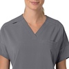 image:imageCarhartt Scrubs C13110 Womens Force CrossFlex Modern Fit Oversized VPewter
