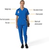 image:imageCarhartt Scrubs C13110 Womens Force CrossFlex Modern Fit Oversized VRoyal