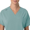 image:imageCarhartt Scrubs C13110 Womens Force CrossFlex Modern Fit Oversized VSummer Blue
