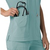 image:imageCarhartt Scrubs C13110 Womens Force CrossFlex Modern Fit Oversized VSummer Blue