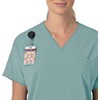 image:imageCarhartt Scrubs C13110 Womens Force CrossFlex Modern Fit Oversized VSummer Blue