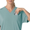 image:imageCarhartt Scrubs C13110 Womens Force CrossFlex Modern Fit Oversized VSummer Blue