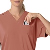 image:imageCarhartt Scrubs C13110 Womens Force CrossFlex Modern Fit Oversized VWildrose