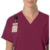 image:imageCarhartt Scrubs C13110 Womens Force CrossFlex Modern Fit Oversized VWine