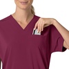 image:imageCarhartt Scrubs C13110 Womens Force CrossFlex Modern Fit Oversized VWine