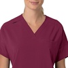 image:imageCarhartt Scrubs C13110 Womens Force CrossFlex Modern Fit Oversized VWine
