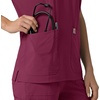 image:imageCarhartt Scrubs C13110 Womens Force CrossFlex Modern Fit Oversized VWine