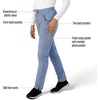 image:imageCarhartt Scrubs C51213 Womens Force Modern Fit Straight Leg PantCeil Blue