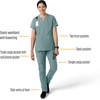 image:imageCarhartt Scrubs C51213 Womens Force Modern Fit Straight Leg PantSummer Blue