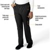 image:imageCarhartt Scrubs for Men Force Essentials Straight Leg Cargo Pants with 9 PocketsBlack