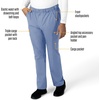 image:imageCarhartt Scrubs for Men Force Essentials Straight Leg Cargo Pants with 9 PocketsCeil Blue