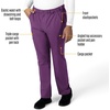 image:imageCarhartt Scrubs for Men Force Essentials Straight Leg Cargo Pants with 9 PocketsEggplant