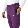 image:imageCarhartt Scrubs for Men Force Essentials Straight Leg Cargo Pants with 9 PocketsEggplant