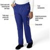 image:imageCarhartt Scrubs for Men Force Essentials Straight Leg Cargo Pants with 9 PocketsGalaxy Blue