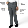 image:imageCarhartt Scrubs for Men Force Essentials Straight Leg Cargo Pants with 9 PocketsPewter