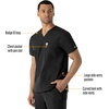 image:imageCarhartt Scrubs for Men Force Essentials VNeck Shirttail Tops with 4 PocketsBlack