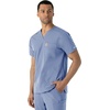 image:imageCarhartt Scrubs for Men Force Essentials VNeck Shirttail Tops with 4 PocketsCeil Blue