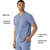 image:imageCarhartt Scrubs for Men Force Essentials VNeck Shirttail Tops with 4 PocketsCeil Blue