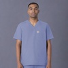 image:imageCarhartt Scrubs for Men Force Essentials VNeck Shirttail Tops with 4 PocketsCeil Blue