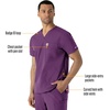 image:imageCarhartt Scrubs for Men Force Essentials VNeck Shirttail Tops with 4 PocketsEggplant