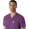 image:imageCarhartt Scrubs for Men Force Essentials VNeck Shirttail Tops with 4 PocketsEggplant