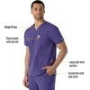 image:imageCarhartt Scrubs for Men Force Essentials VNeck Shirttail Tops with 4 PocketsGrape